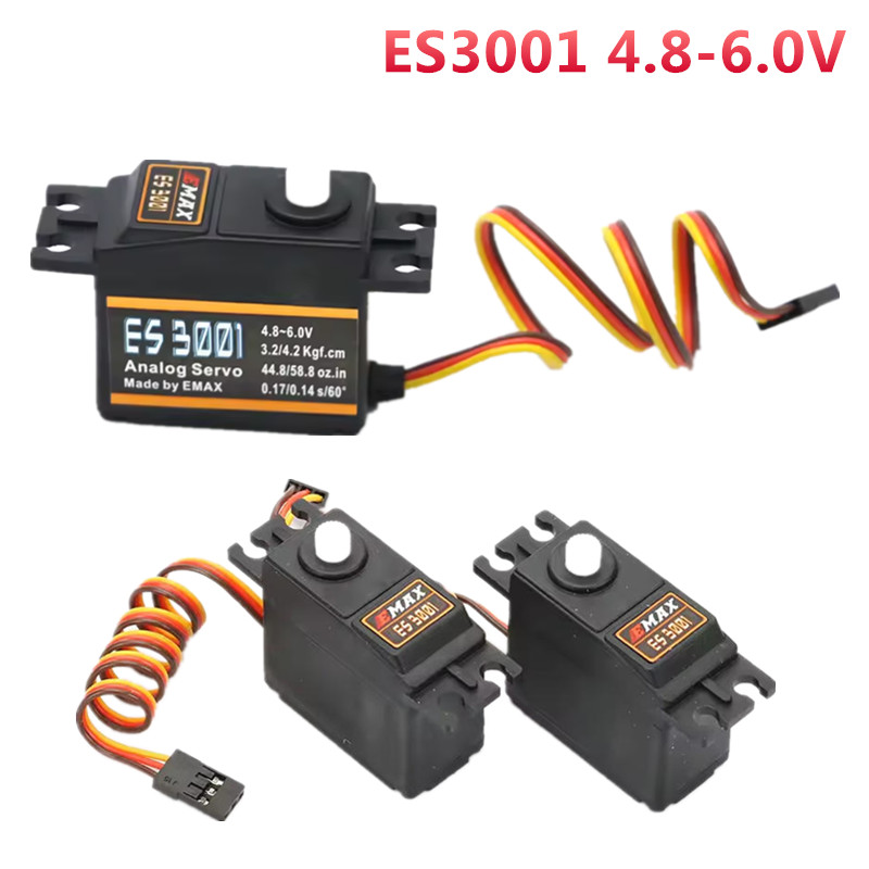 Rc Helicopter Servo - 1/4 قطع EMAX ES3001 4.8-6.0V 37g