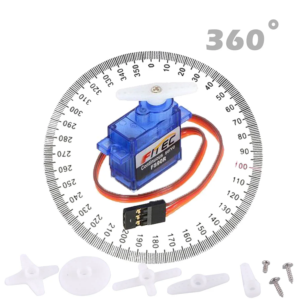 Feetech Mini FS90R مايكرو سيرف - مراجعة Rc Helicopter Servo وسعره